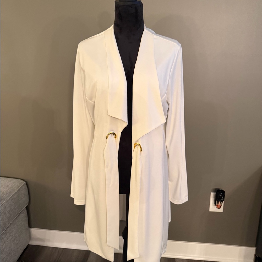 Chico Elegant Cream Open Front Cardigan

#29